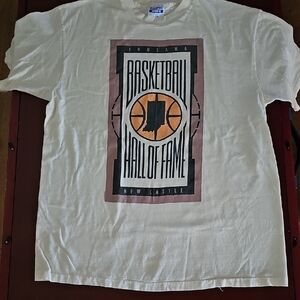 Hanes Cream Indiana Basketball Hall of Fame Tee